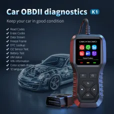 WEIYING K1 OBD2 Scanner Car Diagnostic Tool Color LCD Display Screen Multilingual High-Precision Auto Fault Detection Code Reader