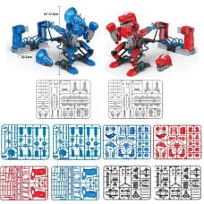 2PCS Byjarda VS0301 Hydraulic Boxing Battle Fighting Dinosaur DIY Assembled Remote Control Robot Car Vehicle Model Desktop Games Toys