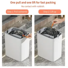 15L Automatic Trash Can with Smart Sensor Easy Fast Packing Non-contact Trash Can with Lid Waterproof Sensor Trash Can for Kitchen Bathroom Office