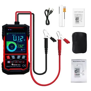 TOOLTOP Intelligent Battery Tester 3.2 Inch Color Screen 12.0V 24.0V Battery Intelligent Selection Support Battery Tester