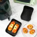 Silicone Air Fryer Accessory Set 8 Inch Silicone Liner Basket with Gloves Grill Brush Reusable Oven Accessory Air Fryer Liner for 8 to 10 QT Ovens Microwave Accessory