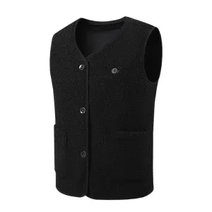 TENGOO HV-16Heating Vest 16 Heating Areas Teddy Fleece Wram Comfortable Vest Self Heating Vest Usb Electric Thermal Vest Jacket
