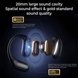 Lenovo ERAZER X9 TWS Headset Wireless bluetooth 5.4 Earphone 20mm Driver Unit DT7.0 ENC Noise Cancelling 84H Playback LED Digital Display Earhooks Sports Headphones