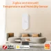 Smart Temperature and Humidity Sensor with High Accuracy Real-Time Updates Wide Detection Range Enhanced Wireless Standards Powered by Micro USB or Battery Ideal for Home and Office Monitoring