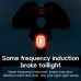 ROCKBROR2 Smart Brake Sensing Bike Taillight Same Frequency Induction Rear Light 4 Lighting Modes IPX6 Waterproof Type-Rechargeable Bicycle Rear Light