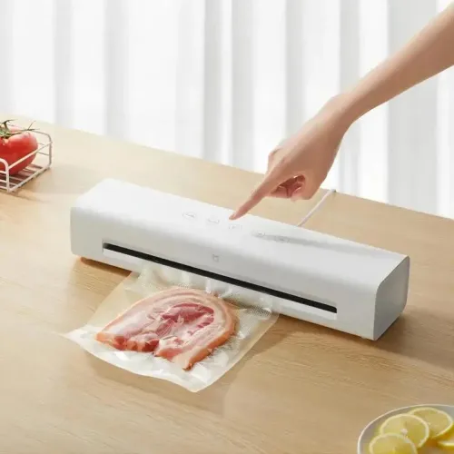 XIAOMI Mijia MJFKJ06XM Automatic Vacuum Sealing Machine 70kPa High Suction 220V Vacuum Food Sealer For Dry And Wet Foods Maintain Freshness