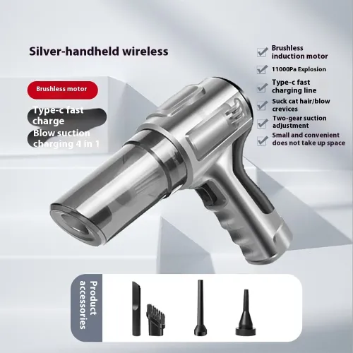 Cordless Vacuum Cleaner Brushless Motor Dual-Purpose Suction Blowing Pumping Inflation  Multi-Functional Cleaning Modes Car Home Vacuum Cleaner