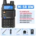 Baofeng M-5R 8W Ham Radio Long Range Dual Band Tri Power VHF UHF 1.25M Aviation AM FM Receiver Type-C Charging Walkie Talkie