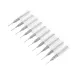 Drillpro DB-M4 10pcs 0.8mm Tungsten Steel Milling Cutter Bits 3.175mm Shank End Mills