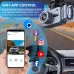 S2Q Dash Cam 3 Channel Front 2K Cabin 720P Rear 720P Wide Angle Lens Motion Detection G Sensor Loop Recording Night Vision Car Camera