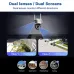 Guudgo 6MP HD Dual Lens Wireless Security Camera 360 Color Night Vision Human Motion Detect Two Way Audio Waterproof Design Surveillance CCTV Cameras