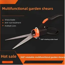 360 Rotating Multifunctional Pruning Shears Ideal Length 125mm Versatile Garden Tool Anti-Rust Treatment For Precise Trimming of Potted Plants Lawns Branches