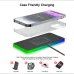 15W 10W 7.5W 5W Wireless Charger RGB Fast Wireless Charging Pad with 1M Cable for Qi-enabled Smart Phones for iPhone 15Pro Max/15 Pro/15 Plus/15 14 13 for Huawei Mate60 Pro for Xiaomi 13pro for Airpods