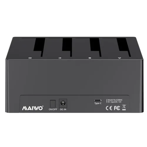 MAIWO K3084U3S 4-Bay Hard Drive Docking Station SATA to USB3.0 HDD Docking for 2.5/3.5 inch HDD/SSD Station External SATA Drive Box