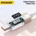 ESSAGER ES-X76 5A 240W Type-C to Type-C Digital Display Cable QC PD SCP FSPFast Charging Data Transmission Copper Core Line 1M/2M Long for iPhone 17 17 Pro 16 Pro Max 15 for Xiaomi 17pro for Huawei Mate XTs for OPPO for VIVO