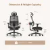 Newtral MagicH-BP Ergonomic Chair with Footrest - Home Office Desk Chair with Auto-Following Lumbar Support, 4D Armrest, Seat Depth & Height Adjustable, 96-136 Reclines