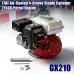 High Performance 4 Stroke Air Cooled Engine 215cc with Assembly Tools and Manual Perfect for Custom Builds
