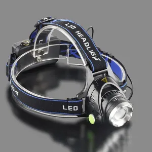 BIKIGH568650LM LEHeadLamp Waterproof 3 Modes Telescopic Zoom Rechargeable Running Camping Cycling Light