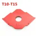 Drillpro Wood Panel R5-R40 Quick-Jig Router Table Bits Jig Corner Template Woodworking Tool