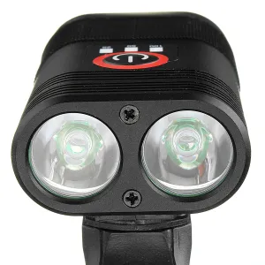3000LM Double LERechargeable Bicycle Head Light Bike Type-Lamp+Rotating Mount Headlamp
