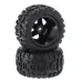 2PCS Tires Wheels Rims for HBX 16889 1/16 RC Car Vehicles Spare Parts M16038